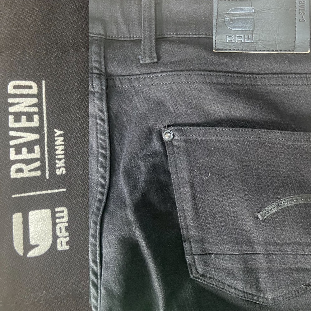 G Star Raw 5620 3D REVEND Skinny Jeans | Men’s Sz 33 | black | Like New - Picture 3 of 8